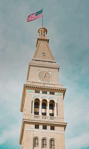 clock tower beige and white clock tower tower